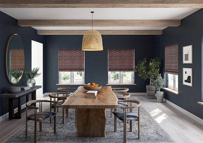 Oak Leaves Velvet, Autumn - Roman Blind - Image 8